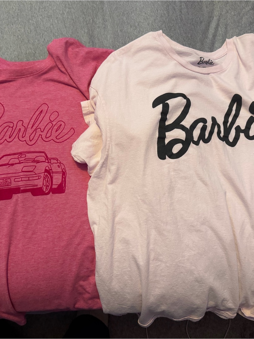 Barbie Women’s Short Sleeve Graphic Tees- Pink